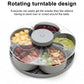 Rotating Flower-Shaped Snack Serving Tray with Lid