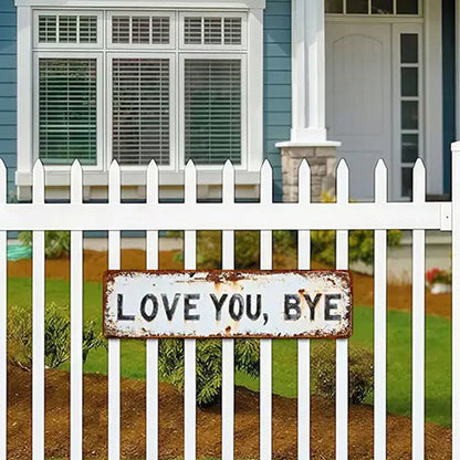 Weather-Resistant Metal Decor Sign