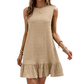 Versatile Sleeveless Summer Ruffle Dress