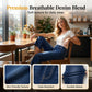 🥳SUMMER HOT SALE🥳💞50K+ SOLD!💥50% OFF! 🔥Women's Pull-On Wide-Leg Cropped Denim Jeans