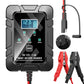 🔋⚡ Smart Battery Charger | Automatic Voltage Detection · Smart Overcharge Protection · Pulse Repair · Multiple Safety Features · LCD Display