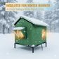 🏠 LIMITED-TIME 50% OFF! 🐈Elevated Insulated Outdoor Cat House – Weather-Resistant Shelter with Thermal Lining & Raised Stand