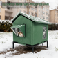 🏠 LIMITED-TIME 50% OFF! 🐈Elevated Insulated Outdoor Cat House – Weather-Resistant Shelter with Thermal Lining & Raised Stand