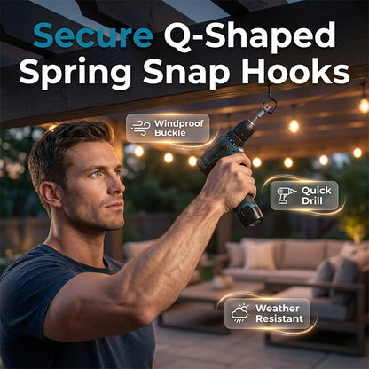 Q-Shaped Spring Snap Hooks