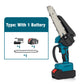 🎃Halloween Deal 50% OFF!🌳6-Inch Cordless Pruning Saw – Compact Mini Chainsaw with 2 Batteries
