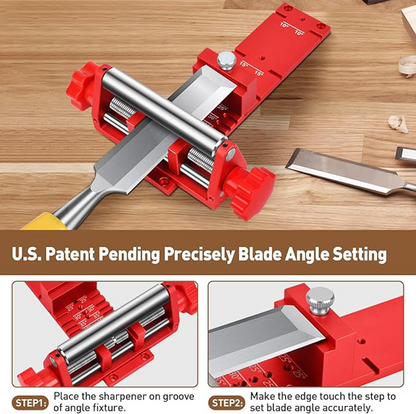 ❄️Summerfresh 50% OFF!🛠️Precision Honing Guide System for Chisels & Plane Irons – 15°–45° Angle-Setting Jig