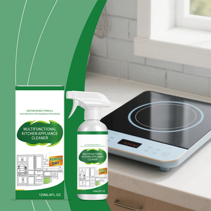 🧴🍽️ Multi-Use Kitchen Appliance Cleaner – Spray, Wipe, Shine. Cuts Grease, No Residue. Safe for Daily Use on All Kitchen Electronics. Your Cleaning Shortcut! 💪✨
