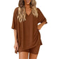 📢📢40% OFF !! ⏰Women's Lounge V-Neck Top & Shorts Set