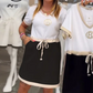 Women's V-Neck Short Sleeve Knee Length Dress