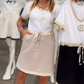 Women's V-Neck Short Sleeve Knee Length Dress