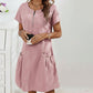 ⏳Limited-time 50% off⏰Women's Half-Zip Button Pocket Dress👗