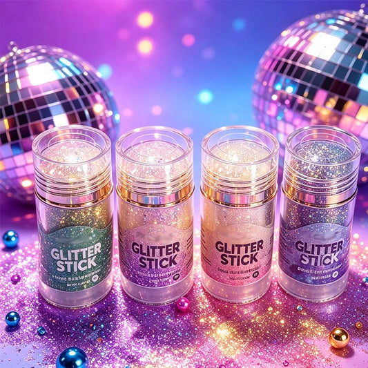 3-in-1 Patriotic Glow😍✨Red, White & Blue Glitter Body Stick