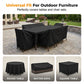 🎃Halloween Deal 50% OFF!☔210D Waterproof Garden Furniture Cover – Secure-Fit Outdoor Table & Chair Cover