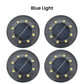 Waterproof Outdoor Solar Ground Lights - 4 Packs/Set