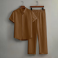 👔 40% OFF! ✨ Men's Textured 2-Piece Set – Shirt & Pants, Breathable, Coordinated 🧳