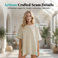 👚 New Arrival 52% OFF! 🚤 Women's Solid Color Loose Fit Boat Neck Top – Soft, breathable & effortlessly chic – perfect for casual days or beach-ready style 🌊