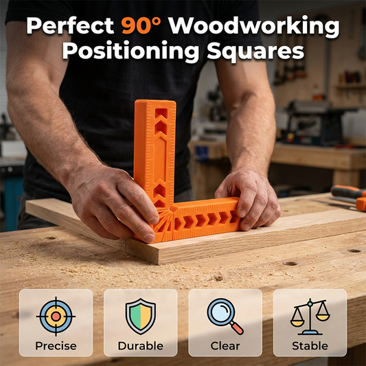 Woodworking 90-Degree Positioning Squares Set