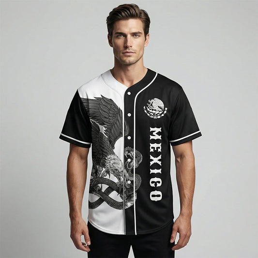 Men's Printed Casual Button-Down Shirt