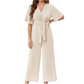 👗 LIMITED-TIME 50% OFF! ✨ Elegant V-Neck Jumpsuit – Wide Leg, Waist Tie, Breathable Fabric 💃