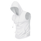 🔥 Sleeveless Hooded Sports Top💧 Moisture-wicking · Quick-drying and friction-resistant🧢 Hooded for sun protection and wind resistance · 🏋️ Perfect for weightlifting, running, or casual wear