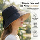 👒 50% OFF NOW ! 💐 Women's Bowknot Wide Brim Sun Protective Hat – Oversized wide brim blocks UV rays, delicate bow decor, lightweight breathable fabric, ideal for beach, travel & outdoor walking✨