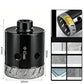 💎🛠Diamond Hole Saw for Angle Grinder – Dry Drilling Porcelain, Granite, Marble & Tile, Brazed Grit, Ultra-Thin Edge, M10 Thread, 20-60mm Sizes