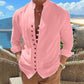 👕 50% OFF NOW! 🌊 Men's Linen Button Up Summer Beach Shirt
