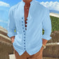 👕 50% OFF NOW! 🌊 Men's Linen Button Up Summer Beach Shirt