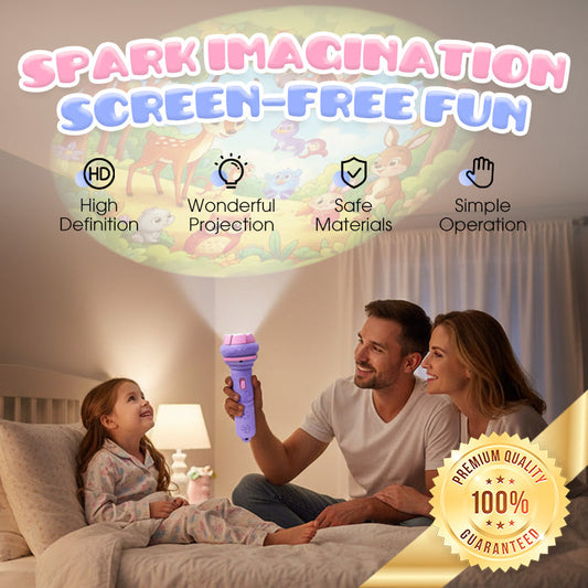 🔥Limited stock available 50% OFF🔥Early Education Projector Torch for Kids