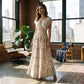 👗 50% OFF NOW!🌸 Floral V-Neck Maxi Dress – Elegant Smocked Waist & Premium Fabric – Summer Essential ✨