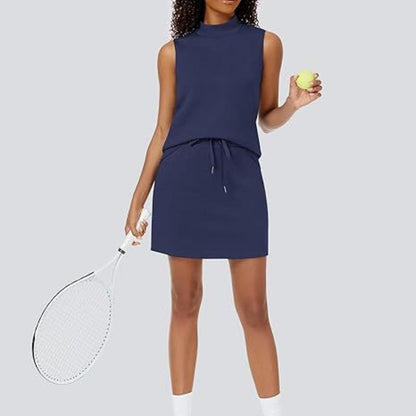 Women's 2-Piece Tracksuit Tank Top & Mini Shirt