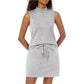 Women's 2-Piece Tracksuit Tank Top & Mini Shirt