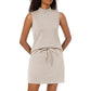 Women's 2-Piece Tracksuit Tank Top & Mini Shirt