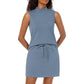 Women's 2-Piece Tracksuit Tank Top & Mini Shirt
