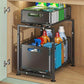 💪🥫 FLASH SALE 50% OFF! Double-Tier Pull-Out Shelf Cabinet Organiser – 5 Height Adjustments, 2 Pull-Out Tiers, Carbon Steel & Large Capacity – No Assembly Required ✨