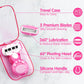 💥Up to 50% off！💥Women’s Travel Razor with Case 🐾 – 5-Blade, 360° Lubrication, 60° Pivoting Head, Cute Cat Paw Non-Slip Handle, Mini Portable Size