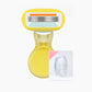 💥Up to 50% off！💥Women’s Travel Razor with Case 🐾 – 5-Blade, 360° Lubrication, 60° Pivoting Head, Cute Cat Paw Non-Slip Handle, Mini Portable Size
