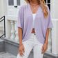 Soft casual half sleeve cardigan for women