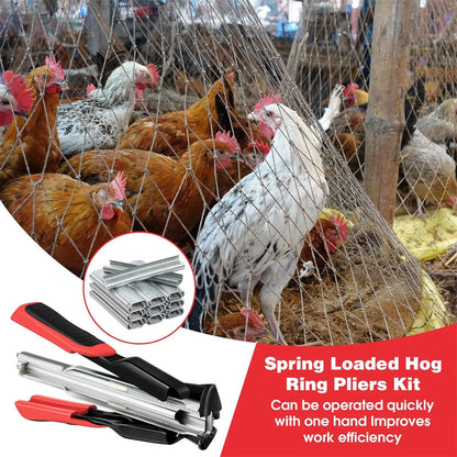 ❄️Summerfresh 50% OFF!🔧C‑Ring Pliers for Wire Mesh – Spring‑Loaded Pliers for Cages, Chicken Coops, Fencing and Cladding