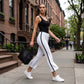 Women's Casual Drawstring Waist Capri Joggers