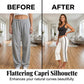 Women's Casual Drawstring Waist Capri Joggers