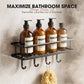 Bathroom Wall Mounted Storage Shelves Set