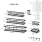 Bathroom Wall Mounted Storage Shelves Set