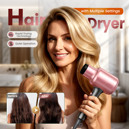 High-Power Hair Dryer with Multiple Settings