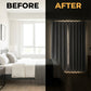 Drill-Free Velcro Blackout Curtain