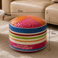❄️Summerfresh 50% OFF!♻️Stuffable Faux Leather Storage Pouffe – Boho Ottoman Footstool for Blankets, Clothes & Extra Seating