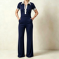 👚 50% OFF NOW! 🌊 Women's Shirt & Pants 2-Piece Set – Classic V-Neck, High-Waisted Flared Pants & Ultra-Soft Blend – Work to Weekend ☀️
