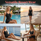 ⏳LAST DAY SALE 67% OFF !!📢Double Strap Ruched Skirted Swimsuit Tummy Control, Adjustable Straps, Modest Skirted Bottom. Perfect For Beach, Pool & Honeymoon! 🌊💕☀️
