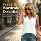 👚 LIMITED-TIME 50% OFF! ✨ Women's V-Neck Sleeveless Tank – Soft, Layered Collar, Everyday Chic 🌸