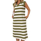 Women's Casual Fashion Striped Dress